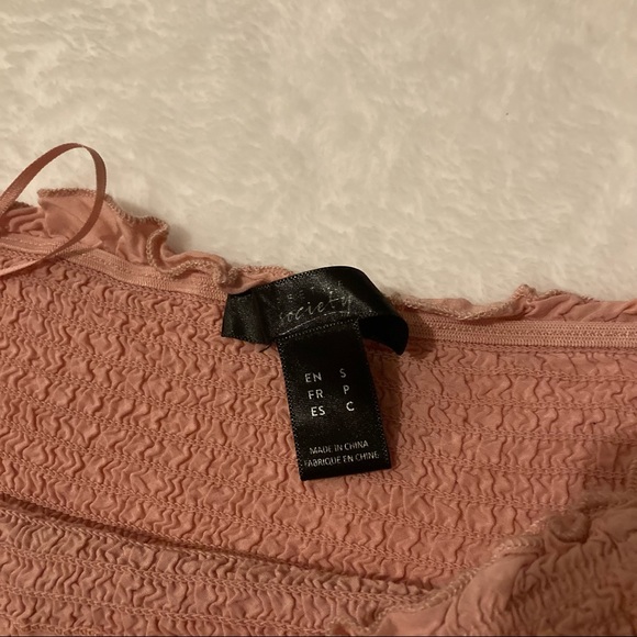 Streetwear Society pink off the shoulder top size S - Picture 4 of 6